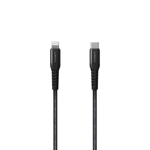 Lightning to USB-C Cable - Black 1m